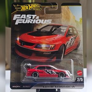 Hot Wheels Lancer Evolution Fast & Furious Red Car